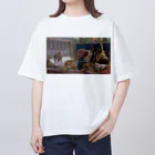 世界美術商店の死刑囚に毒を試すクレオパトラ / Cleopatra Testing Poisons on Condemned Prisoners オーバーサイズTシャツ