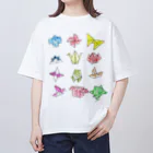 kokikokikooookiの折り紙博士のおりがみtシャツ オーバーサイズTシャツ
