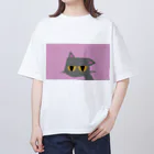 【KOTCH】 Tシャツショップの耳たれ　ピンク Oversized T-Shirt