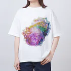 K_flowerのRainbow Carnation Oversized T-Shirt
