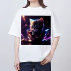 aianimalartyamaのサイバー猫a オーバーサイズTシャツ