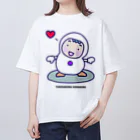 ゆきだるまころころのゆきだるまが大好き！紫 Oversized T-Shirt