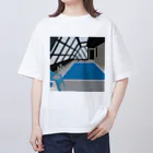 PixelQPの夏と言えばプールだね！ オーバーサイズTシャツ