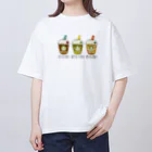 ふかづめおんらいんのカレーは飲み物です オーバーサイズTシャツ