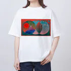 りかキャプテンのマジカル・クリエイティブの浮世絵 富士 オーバーサイズTシャツ