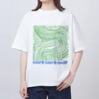 clareclaredoodleのWiggle Wiggle Maze? Oversized T-Shirt