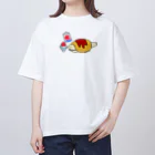 オムスピスくんのグッズのかき氷オムスピスくん オーバーサイズTシャツ