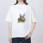 kanakoto24の青い瞳のベルちゃん オーバーサイズTシャツ