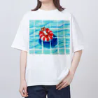 segasworksのプールのトラちゃん Oversized T-Shirt