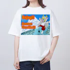 ホワイトドラゴン　タイトくん💙のサマーバケーション Oversized T-Shirt