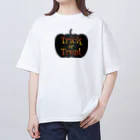 Drecome_Designのトリックオアトリートカボチャ Oversized T-Shirt