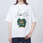 ざらざらせんべい亀のネコ山にゃろう（大事なこと思い出しver） Oversized T-Shirt