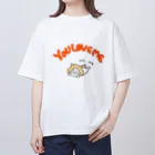 MoroQ factoryのうどんの子みすずちゃん　ゆーらぶみー Oversized T-Shirt