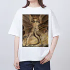 世界美術商店の巨大な赤い龍と太陽を着た女 / Great Red Dragon and the Woman Clothed with the Sun Oversized T-Shirt