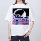 おもしろTシャツ屋さん YUTTARIの月シリーズ　① Oversized T-Shirt