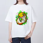 しっぽ王国の招き猫ヤモリ Oversized T-Shirt