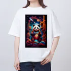S☆DESIGNのパンダ飛行士 オーバーサイズTシャツ