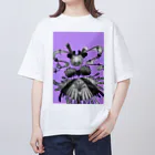 RANGANMARUの単眼ちゃん♡うさぎ耳ツインテール オーバーサイズTシャツ