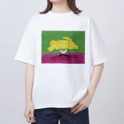 石川飴子の大きな猫 Oversized T-Shirt