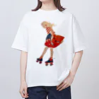 桜音ことこ企画のお気に入りのローラースケート Oversized T-Shirt