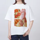 日菜乃🐶のポピーとワッフルと指先 オーバーサイズTシャツ