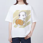 三月うさぎのみせのしろくま01 オーバーサイズTシャツ