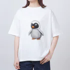 cutepetの可愛いペンギンさん オーバーサイズTシャツ