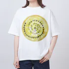 COCONUTchanのカタカムナウタヒ第5首第6首満月Tシャツ Oversized T-Shirt