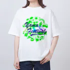 川上牧場のヤマフェスステッカー（緑色） オーバーサイズTシャツ