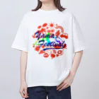 川上牧場のヤマフェスステッカー（赤色） Oversized T-Shirt