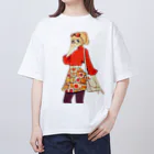 桜音ことこ企画の赤いスウィター Oversized T-Shirt