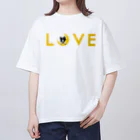 コチ(ボストンテリア)のボストンテリア(月LOVE)[v2.8k] オーバーサイズTシャツ