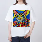 miehayashi1984のファンキーcat Oversized T-Shirt