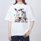 みゆみん@YouTuber ／M|Little Kit Foxの狐娘っ!! Tシャツ Oversized T-Shirt
