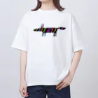 【KOTCH】 Tシャツショップのフォックス　カラフル オーバーサイズTシャツ