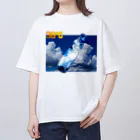 太郎丸の夏雲とラムネ オーバーサイズTシャツ