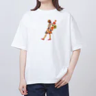 桜音ことこ企画のドット柄のミニ Oversized T-Shirt