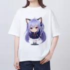 KAZAHANAのネコ耳ふぅちゃん Oversized T-Shirt