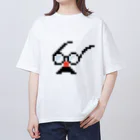 satayaのドット絵の鼻メガネです Oversized T-Shirt