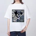 fleuri フルリのsummer Photo  Oversized T-Shirt