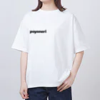 ポヨねりのpoyoneri 文字プリント オーバーサイズTシャツ