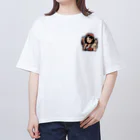 streetsnapの可愛いタトゥーだらけの女性、両面プリントTシャツ、期間限定 Oversized T-Shirt