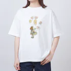 Shinanin 天使のイラストグッズの風船と天使 Oversized T-Shirt