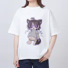 狗牙 啼🦴🐾🦴のたべすぎなっさんSD オーバーサイズTシャツ