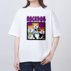 ZUKINDOGSの柴犬ギターバンド Oversized T-Shirt