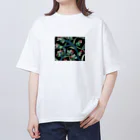 らくがき子さんのものづくり工房の花と植物 Oversized T-Shirt