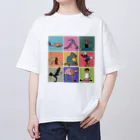 kuuleiのYOGA × Animals オーバーサイズTシャツ