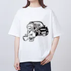 熱中商のジムニー女子　洗車編！ オーバーサイズTシャツ