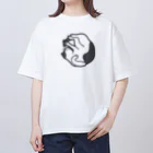 meriy designの［GUUSUKA］ハチワレ Oversized T-Shirt