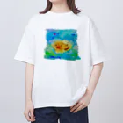 onmycolorの楽描き店のはこふぐ太 Oversized T-Shirt